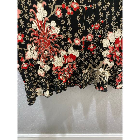 BSBG Vintage Y2K Midi Floral Dress Holiday Romantic Fairy Sz L - Picture 7 of 8